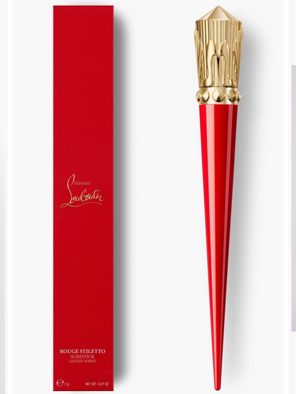 Christian Louboutin Bundle - Full size “bare Kate” lipstick, bag, & 3 envelopes - Picture 2 of 2